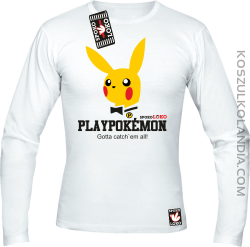 Play Pokemon - Longsleeve męski biały