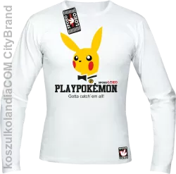 Play Pokemon - Longsleeve męski biały