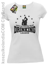 Official Polish Team Drinking League - koszulka damska biała 