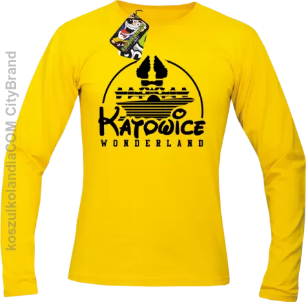 Katowice Wonderland - Longsleeve męski żółty 