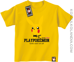 Play Pokemon - Koszulka dziecięca żółta 