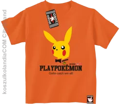 Play Pokemon - Koszulka dziecięca pomarańcz 