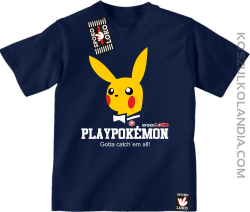 Play Pokemon - Koszulka dziecięca granat