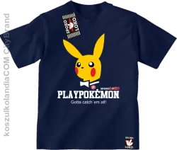 Play Pokemon - Koszulka dziecięca granat