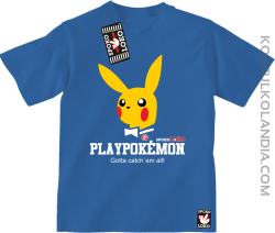 Play Pokemon - Koszulka dziecięca niebieska 