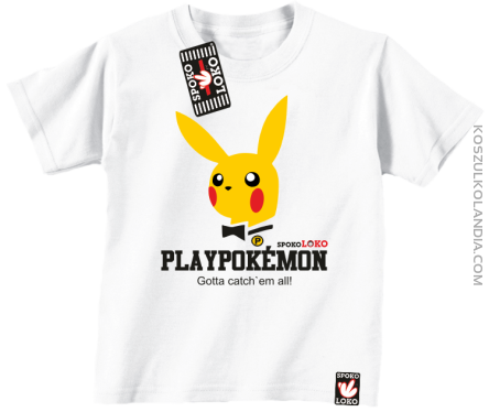 Play Pokemon - Koszulka dziecięca biała 