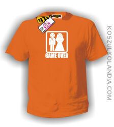 Koszulka Game Over - pomarańczowa