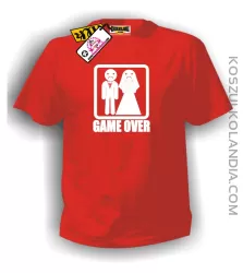 Koszulka Game Over - czerwona