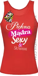 Piękna Mądra Skromna & Sexy - Top damski czerwony 