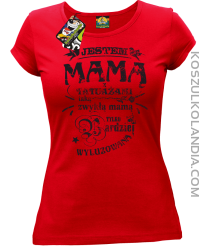 Jestem Mamą z tatuażami - Koszulka damska czerwona 