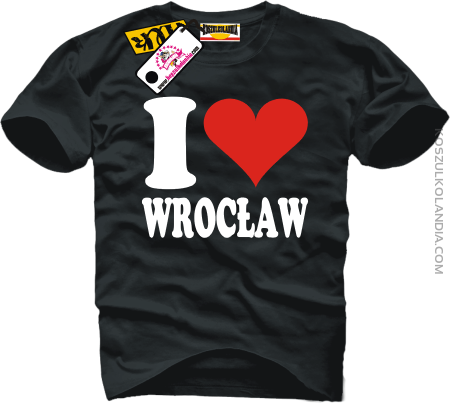 I LOVE WROCŁAW - koszulka męska -50%