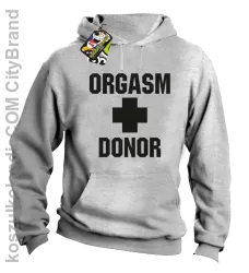 Orgasm Donor - Bluza męska z kapturem melanż 