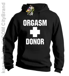 Orgasm Donor - Bluza męska z kapturem czarna