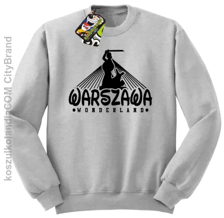 Warszawa wonderland - Bluza męska standard bez kaptura