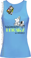 Najlepszy lekarz w okolicy - Top damski błękit 