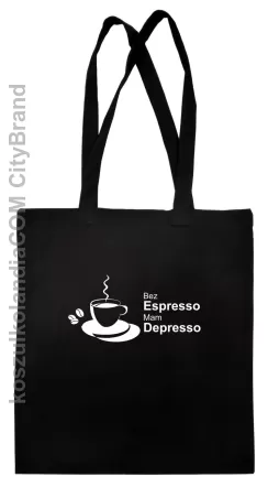 Bez Espresso Mam Depresso - Torba EKO czarna