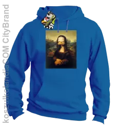 MonaLisa Mother Ducker - Bluza męska z kapturem niebieska 