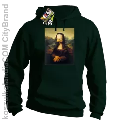 MonaLisa Mother Ducker - Bluza męska z kapturem butelkowa 