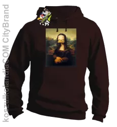 MonaLisa Mother Ducker - Bluza męska z kapturem brąz 