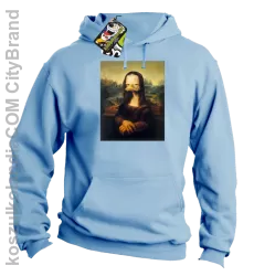 MonaLisa Mother Ducker - Bluza męska z kapturem błękit 