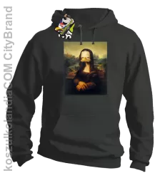 MonaLisa Mother Ducker - Bluza męska z kapturem szara 