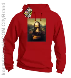 MonaLisa Mother Ducker - Bluza męska z kapturem czerwona 