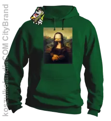 MonaLisa Mother Ducker - Bluza męska z kapturem zielona 