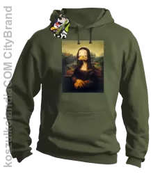 MonaLisa Mother Ducker - Bluza męska z kapturem khaki 