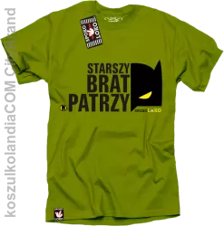 STARSZY BRAT PATRZY - Koszulka męska kiwi