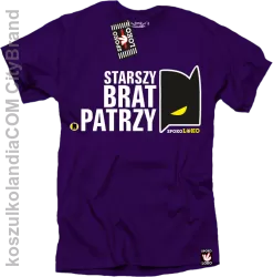 STARSZY BRAT PATRZY - Koszulka męska fiolet 