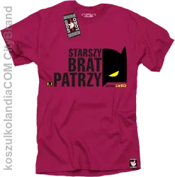 STARSZY BRAT PATRZY - Koszulka męska fuchsia 