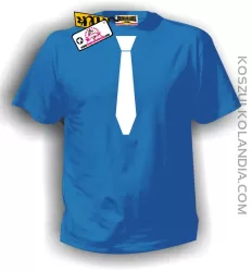 Koszulka z Krawatem STANDARD niebieska