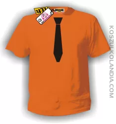 Koszulka z Krawatem STANDARD poamrańczowa