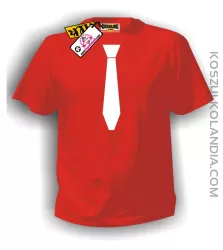 Koszulka z Krawatem STANDARD czerwona