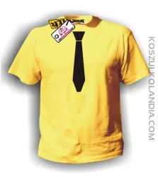Koszulka z Krawatem STANDARD zółta