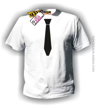 Koszulka z Krawatem STANDARD biała