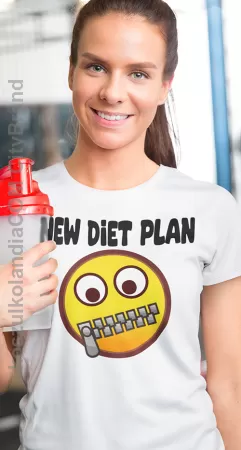 New Diet Plan - motywująca koszulka damska