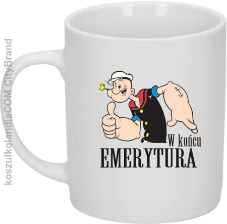 POPEYE w Końcu emerytura - Kubek ceramiczny