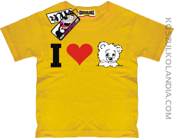 I love Misia - koszulka dziecięca - żółty