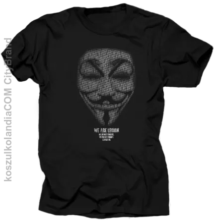 Anonymous We are Legion Transparent -  koszulka męska