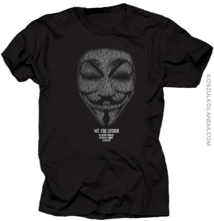 Anonymous We are Legion Transparent -  koszulka męska
