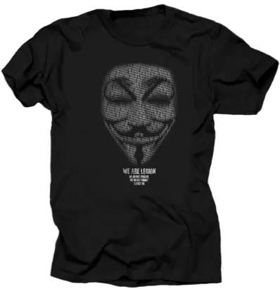 Anonymous We are Legion Transparent -  koszulka męska