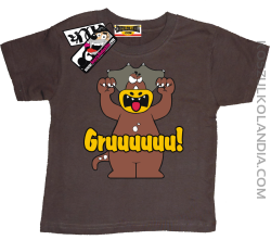 Groźny Gruuu - koszulka dziecięca - brązowy