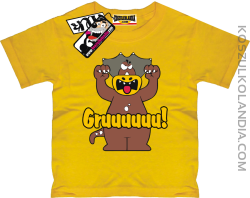 Groźny Gruuu - koszulka dziecięca - żółty