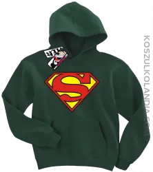 Superman - super bluza dziecięca z nadrukiem - butelkowy