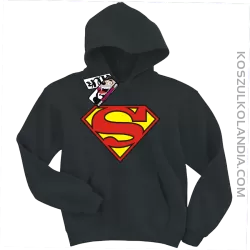 Superman - super bluza dziecięca z nadrukiem - czarny