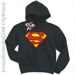 Superman - super bluza dziecięca z nadrukiem - czarny