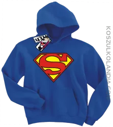 Superman - super bluza dziecięca z nadrukiem - niebieski