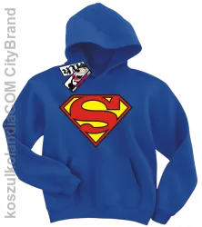 Superman - super bluza dziecięca z nadrukiem - niebieski