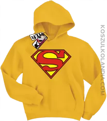 Superman - super bluza dziecięca z nadrukiem - żółty